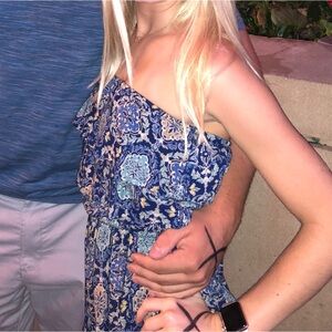 Hollister strapless romper